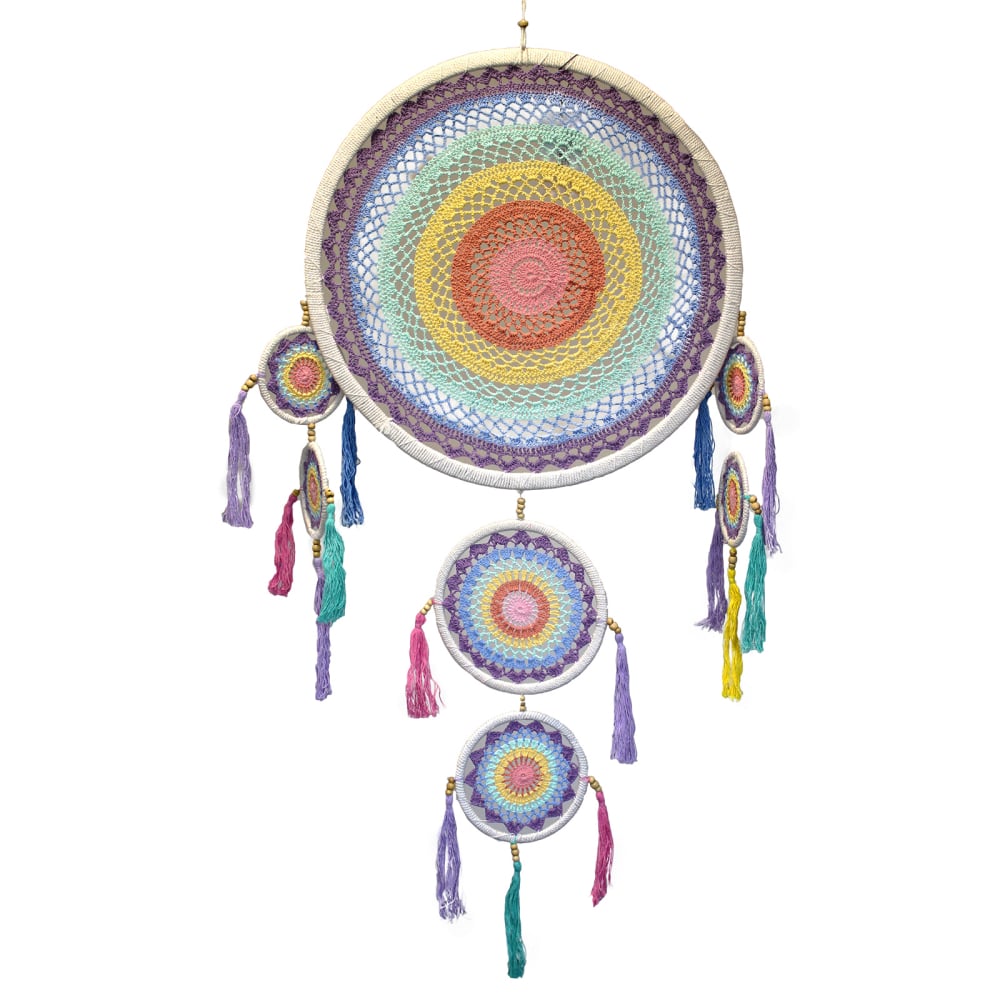 Large Dreamcatcher (55cm) - Pastel Rainbow