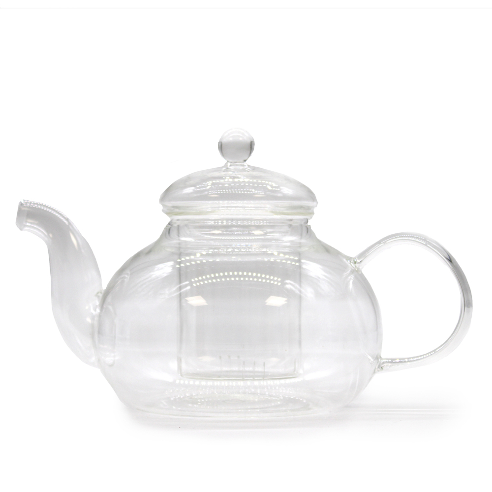 Glass Infuser Teapot - Round Pearl - 800ml