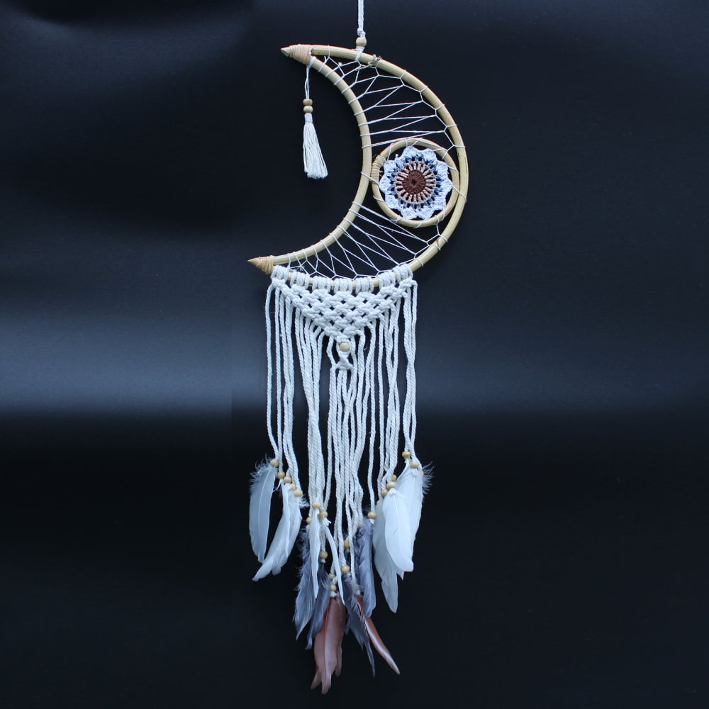 Protection Dream Catcher - Macrame Moon