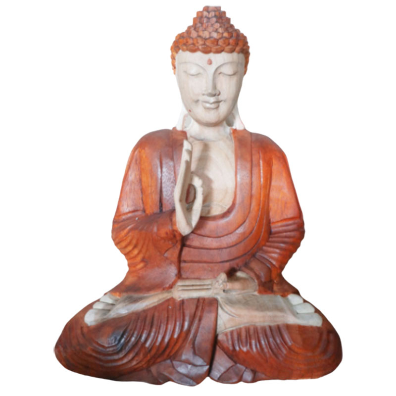 Hand Carved Buddha Statue - 40cm Teaching Transmission