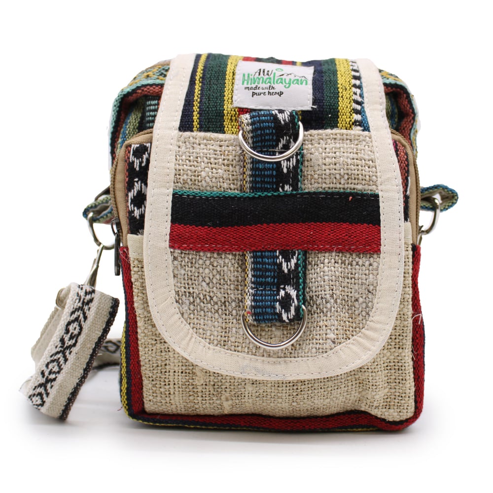 Body-Cross Natural Hemp & Jhari Travel Bag