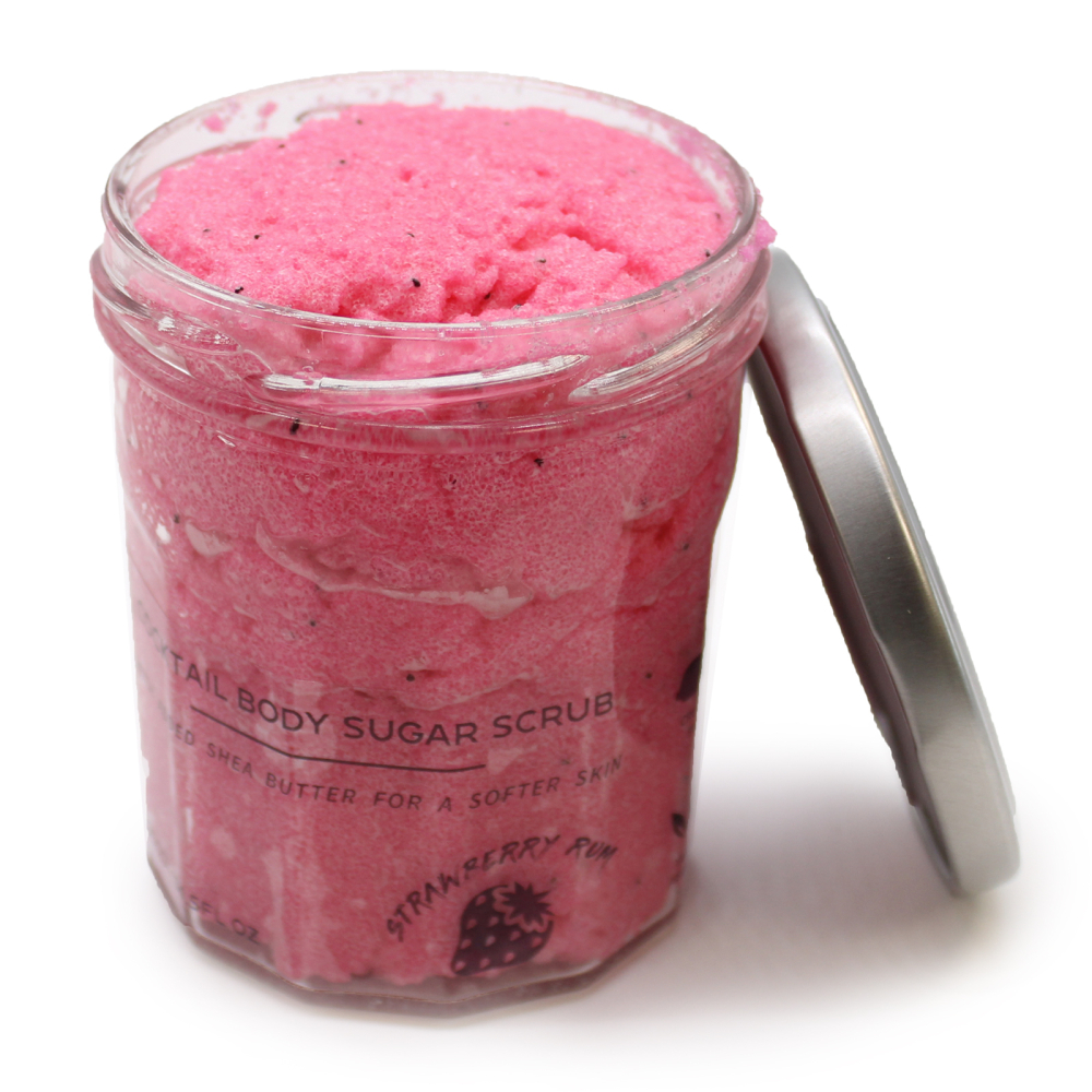 Fragranced Sugar Body Scrub - Strawberry Rum 300g