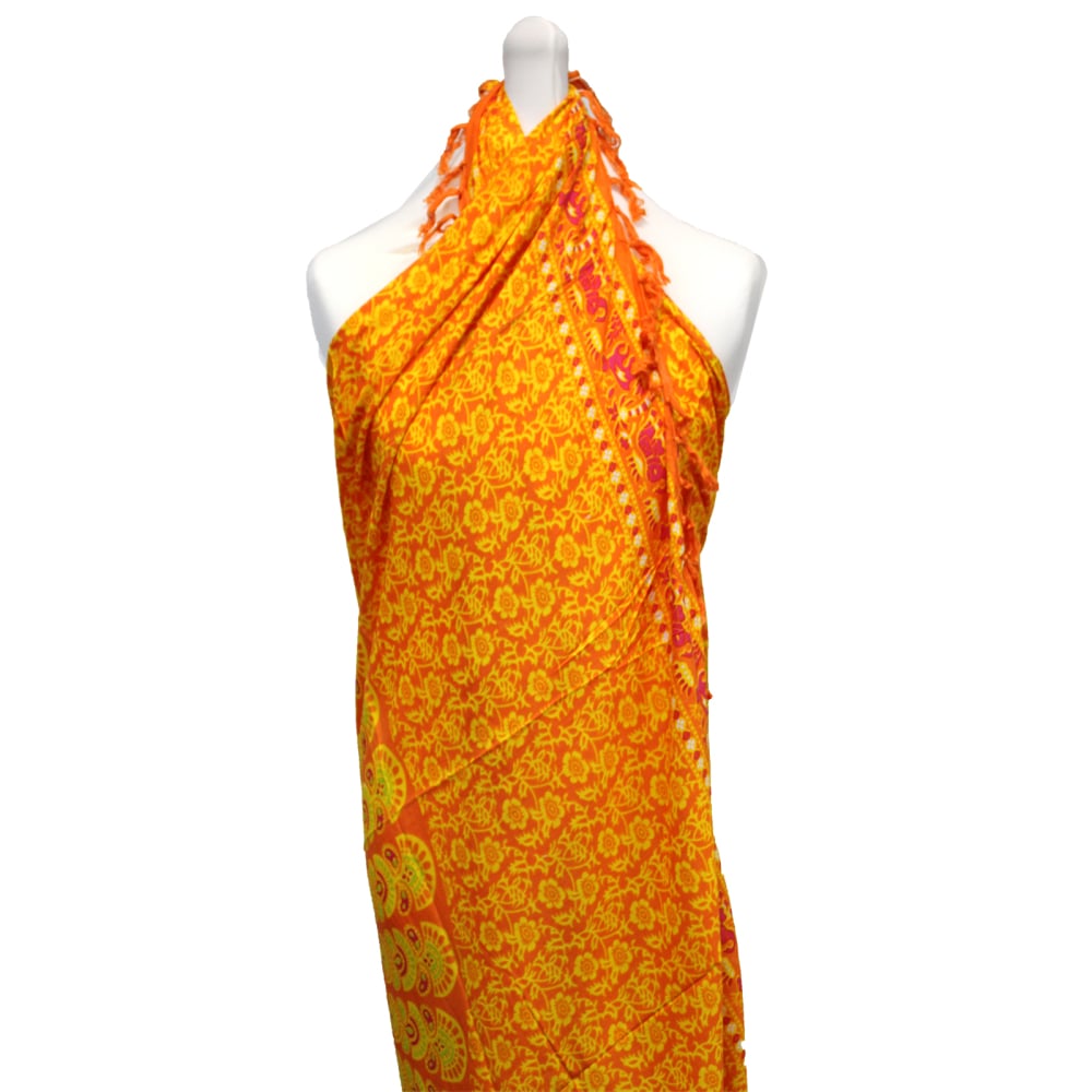 Lime Orange Mandala Sarongs