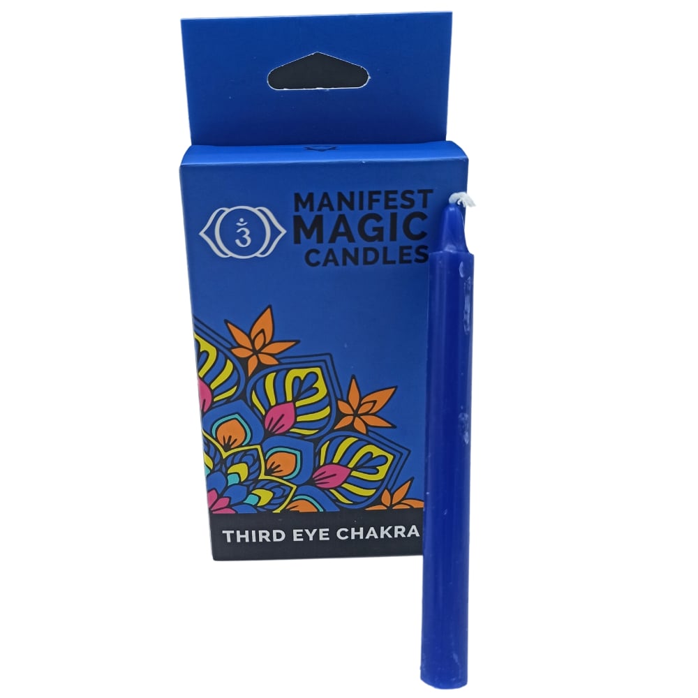 Manifest Magic Candles (pack of 12) - Indigo - Third Eye Chakra