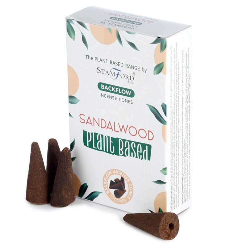 Plant Based Backflow Incense Cones - Sandalwood