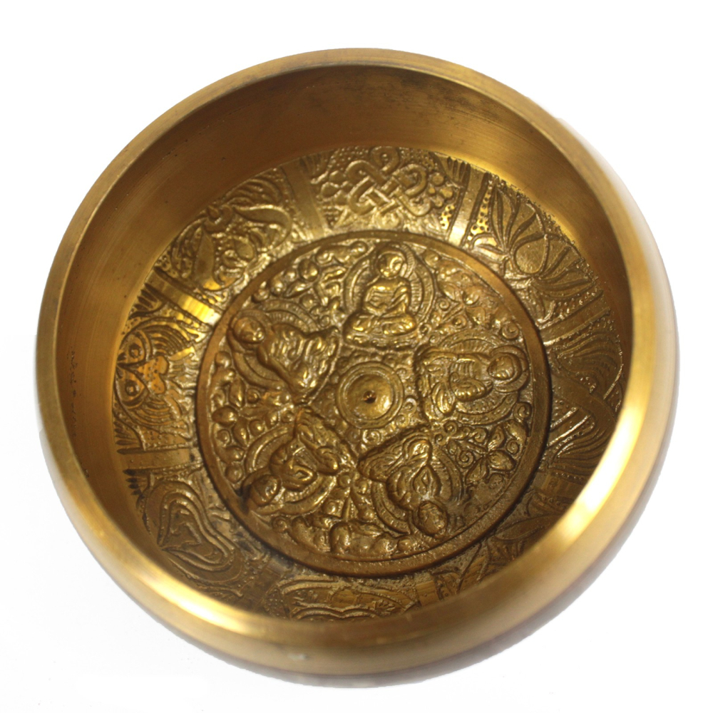 Lrg Five Buddha Singing Bowl