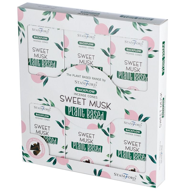 Plant Based Backflow Incense Cones - Sweet Musk