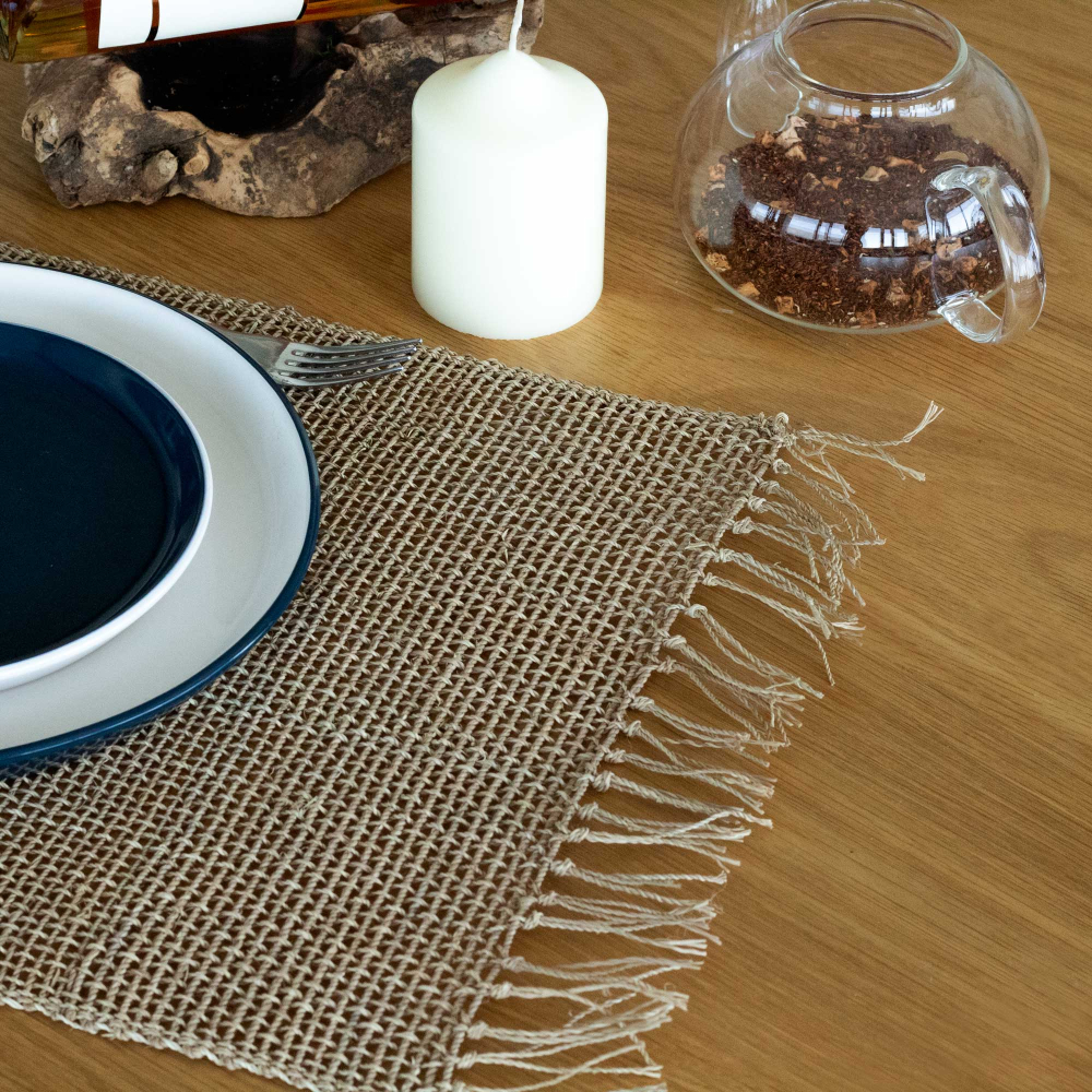 Seagrass Fringe Natural Placemat - Natural