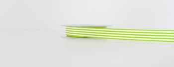 16mm Pencil Stripe Ribbon - Green 