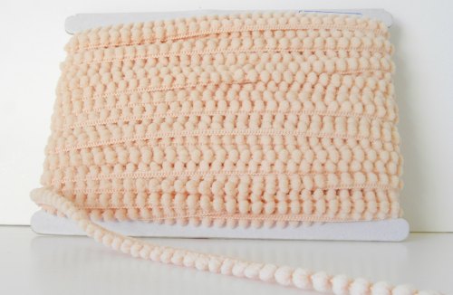 Mini Pom Pom Trim Light Blush Pink