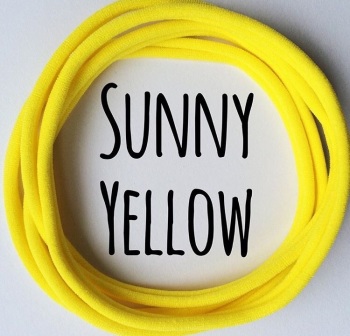 Sunny Yellow Dainties Nylon Headbands 