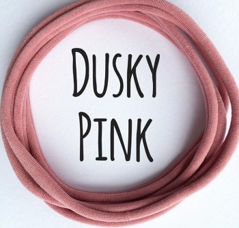 Dusty Pink Dainties Nylon Headbands