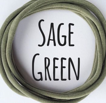 Sage Green Dainties Nylon Headbands
