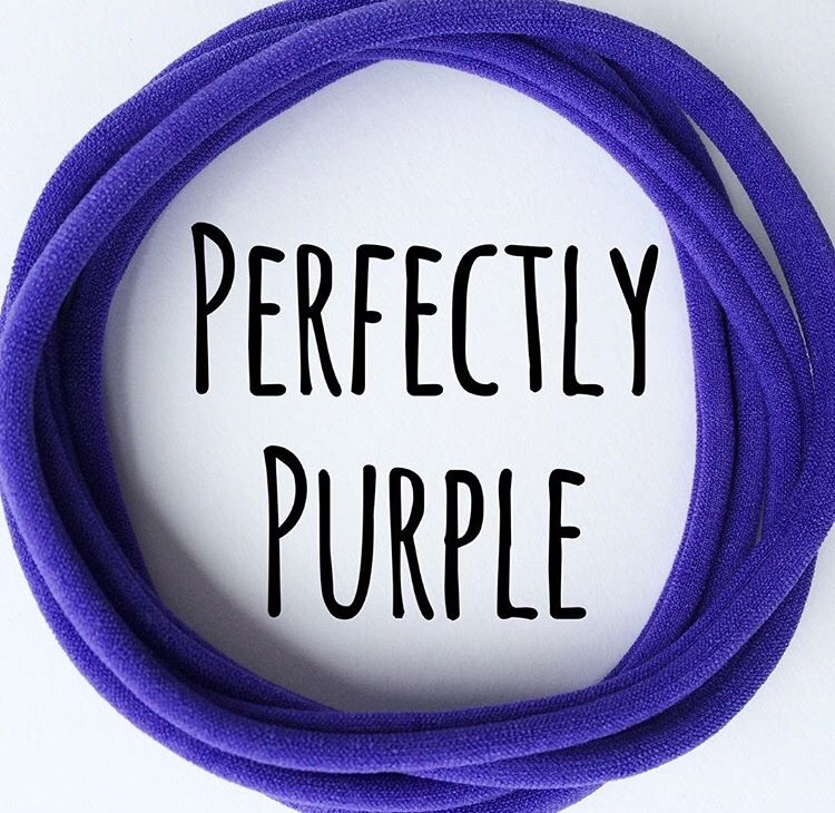 5 x Perfectly Purple Nylon Headbands 
