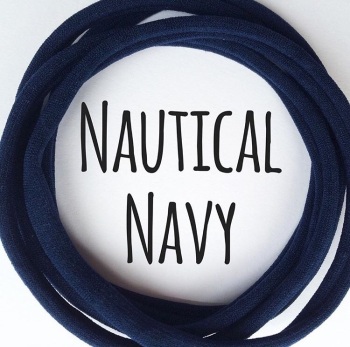 Nautical Navy Dainties Nylon Headbands