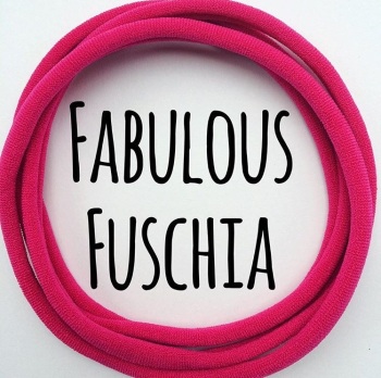 Fuchsia Dainties Nylon Headbands 
