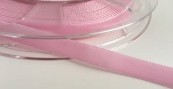 9mm Velvet Ribbon - Baby Pink