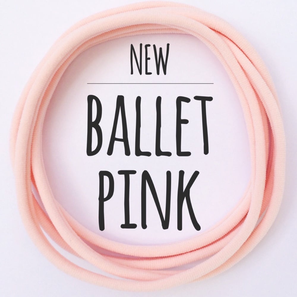 Ballet Pink Dainties Nylon Headbands 