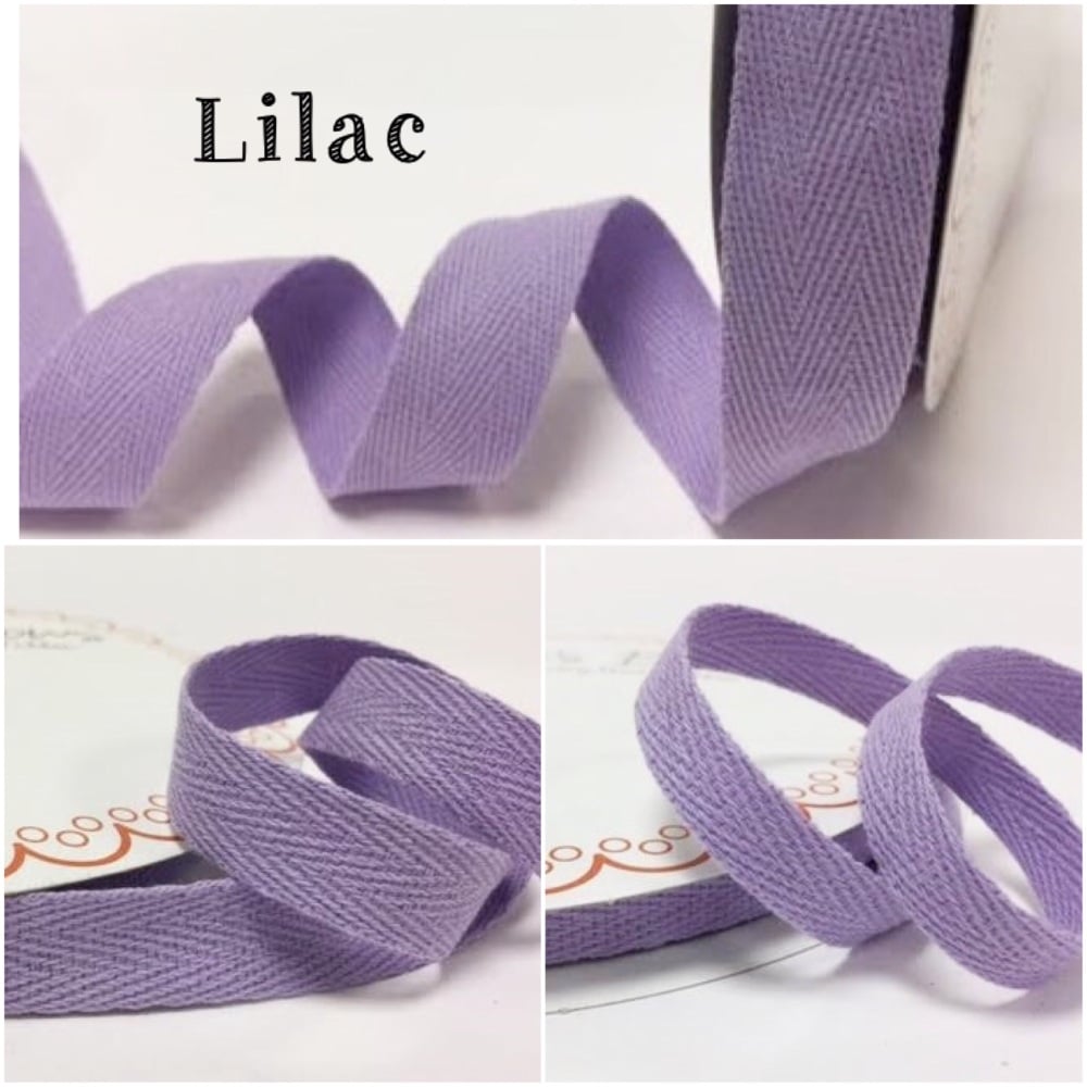 Lilac Cotton Herringbone Twill - 3 Widths