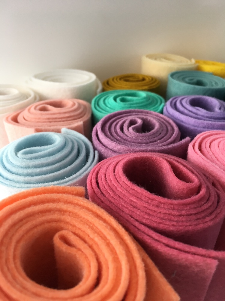 Wool Blend Felt Carroway Cottage High Quality Fabrics, Haberdashery