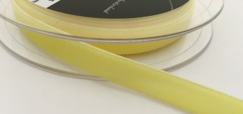 9mm Velvet Ribbon - Lemon