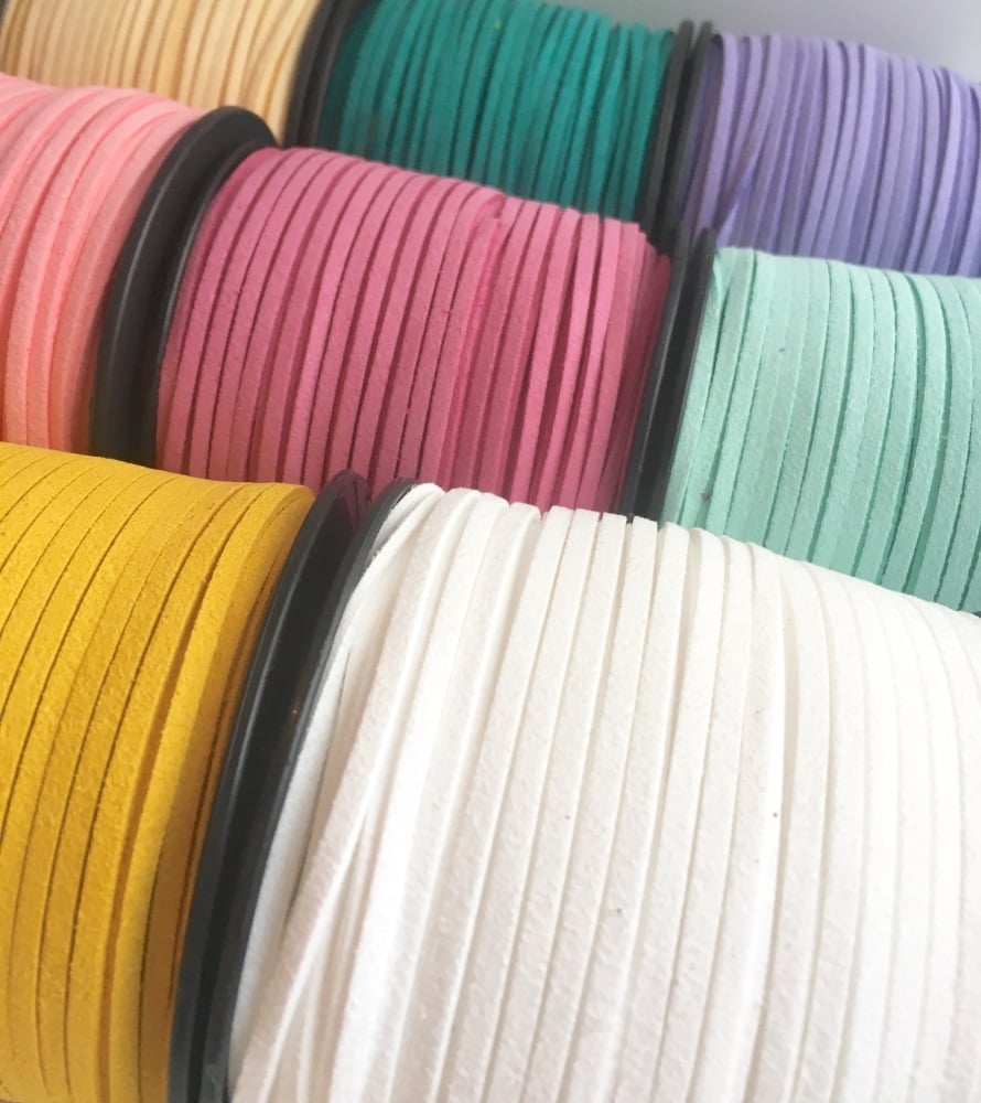 3mm wide Faux Suede Cord