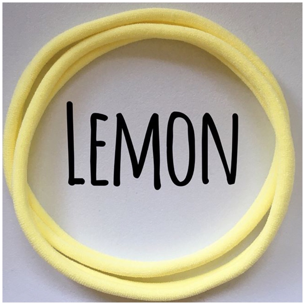 Lemon Dainties Nylon Headbands - ARRIVING SOON!!!!