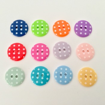 18mm Polka Dot Buttons