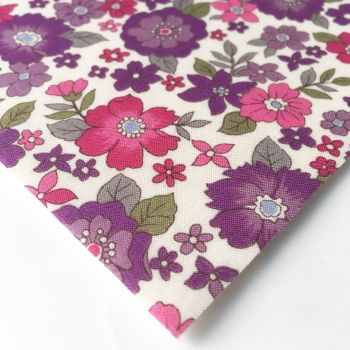Frou Frou - Fleuri 12 Lavende Rosee Large - Felt Backed Fabric