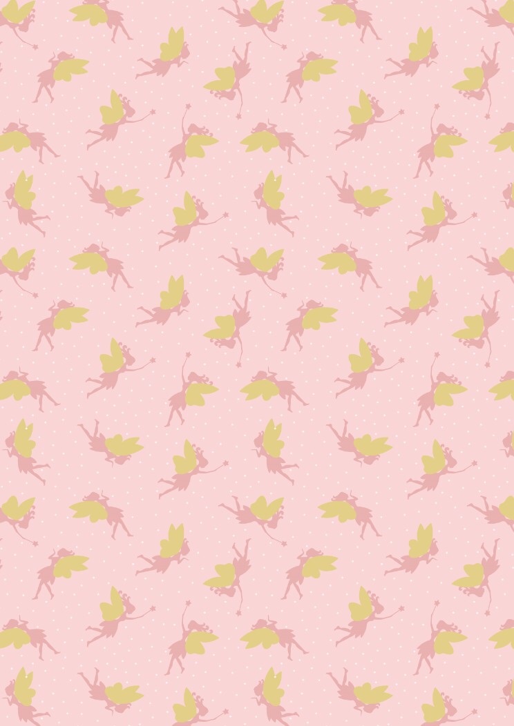 Lewis and Irene Small Things...Mystical and Magical - Fairies on Pink (with