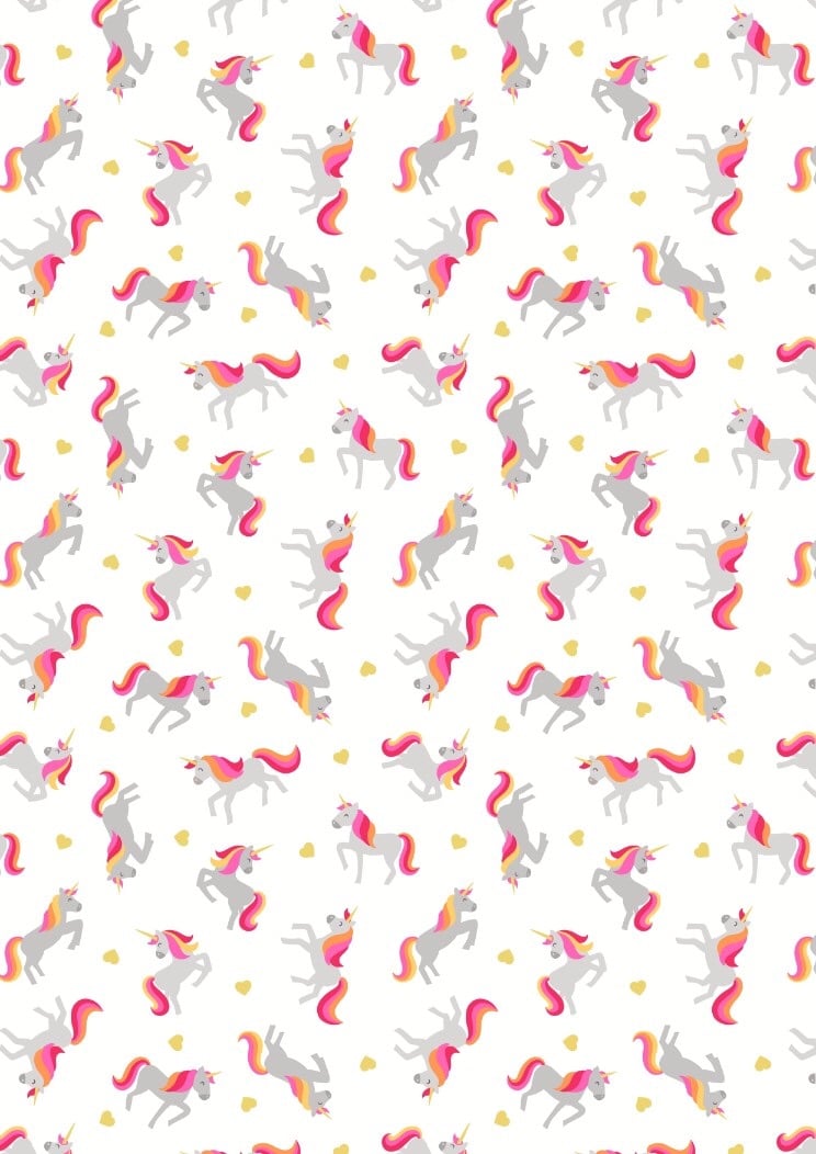 Lewis and Irene Small Things...Mystical and Magical - Unicorns on Cream (wi