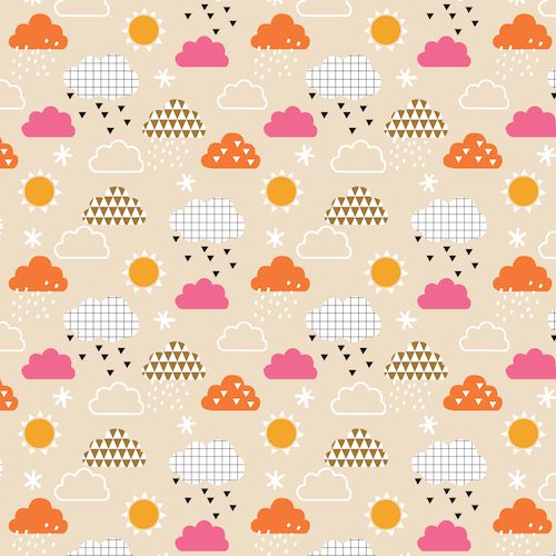 Geo Forest by Dashwood Studio - Sunshine and Clouds