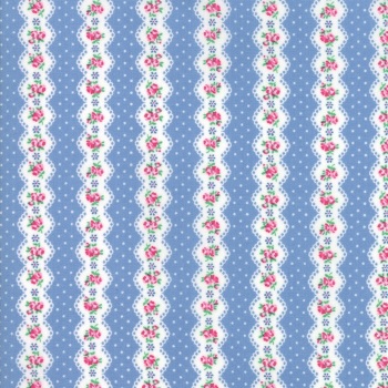 Guest Room by Moda Fabrics  - Stripe Sky - Felt Backed Fabric