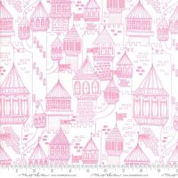 Moda Fabrics - Once Upon a Time - Castle on the Hill White Peony