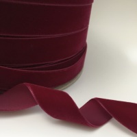 22mm Velvet Ribbon - Wine