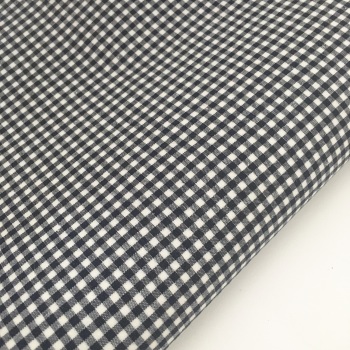 100% Yarn Dyed Cotton 1/8" Gingham - Navy