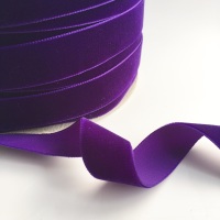 22mm Velvet Ribbon - Purple