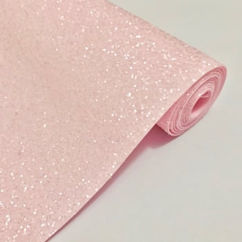 Premium Frosted Glitter Fabric - Pink