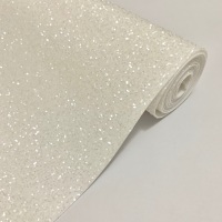 <!--002-->Premium Frosted Glitter Fabric - White