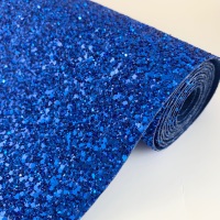 Premium Chunky Glitter Fabric - Royal Blue