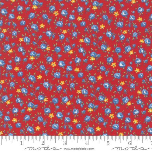 Moda Fabrics - Good Times - Small Floral Red