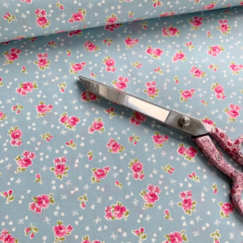 Lovely Flower - Blue Ditsy Floral by Sevenberry