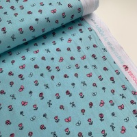 Poppy Europe Fabrics - Pretty Princess Floral - Blue