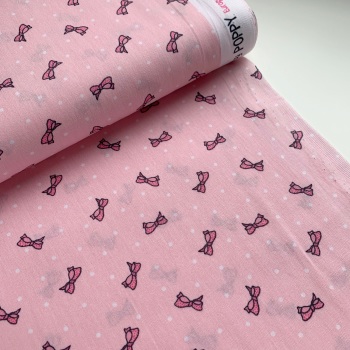 Poppy Europe Fabrics - Sweet Bow - Pink