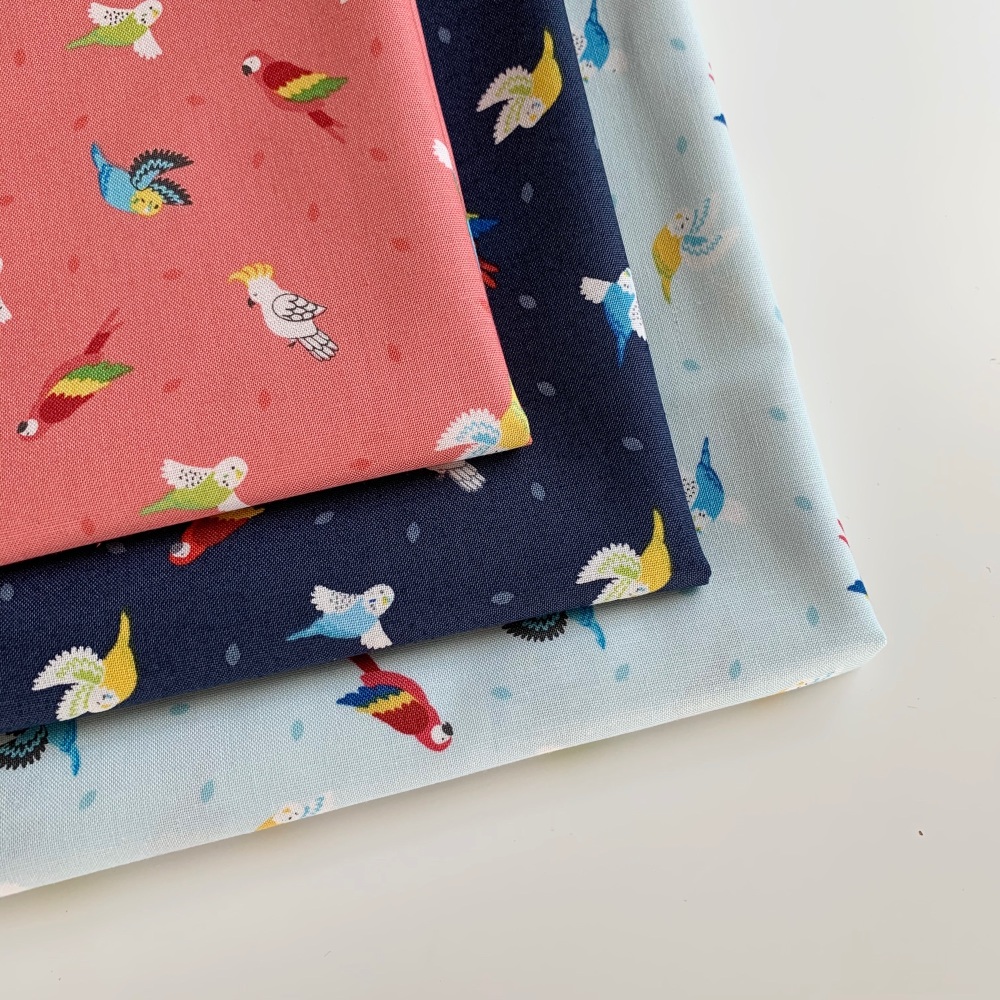 Lewis and Irene - Small Things Pets - Birds - Felt Backed Fabric
