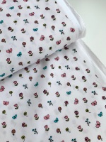 Poppy Europe Fabrics - Pretty Princess Floral - White