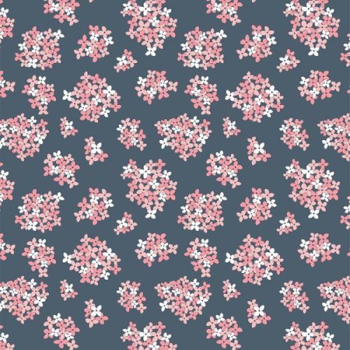 Poppie Cotton - Country Roads Almost Heaven Navy