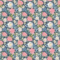 Poppie Cotton - Country Roads Navy Floral