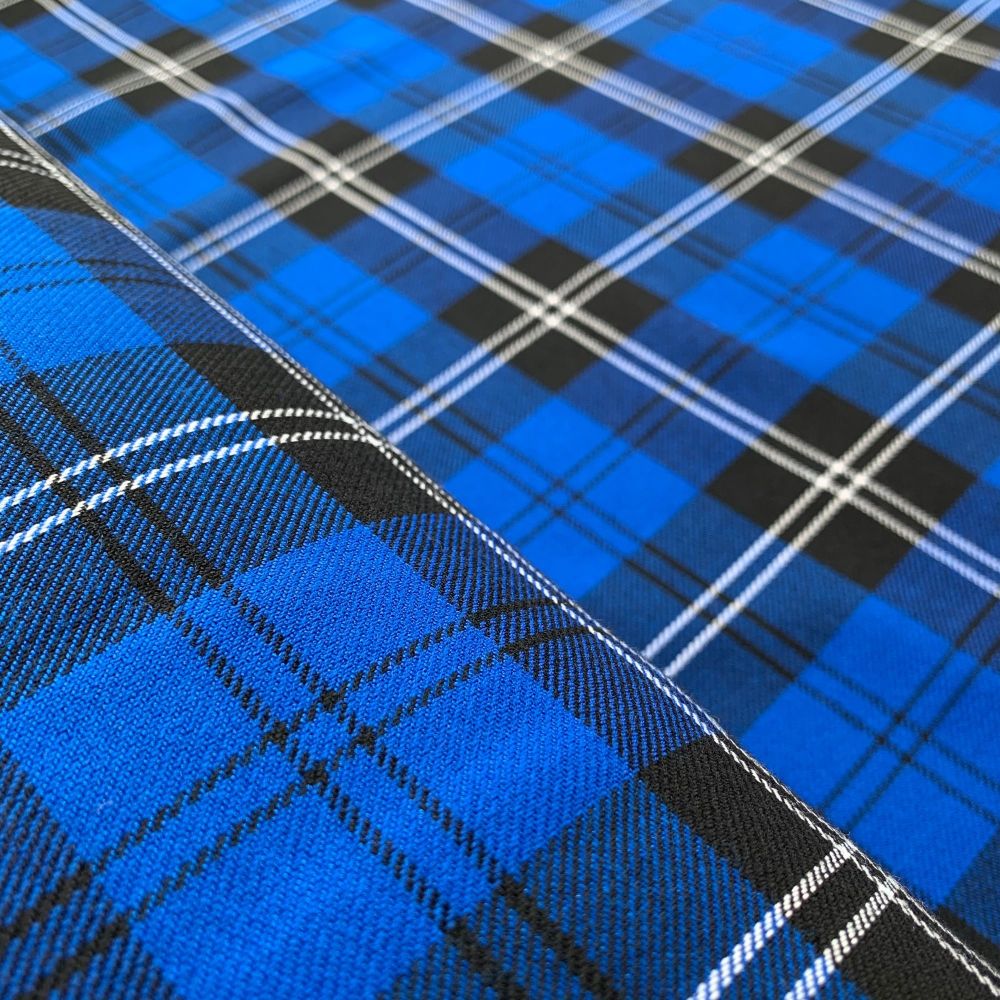 Polyviscose Tartan - Royal Blue