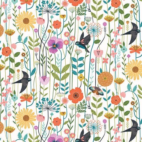 Aviary by Dashwood Studio - Wild Meadow White